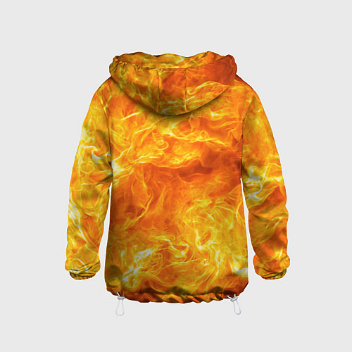 Детская ветровка Бушующий огонь / 3D-Белый – фото 2