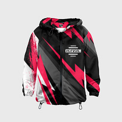 Ветровка с капюшоном детская Haval fast lines, цвет: 3D-черный