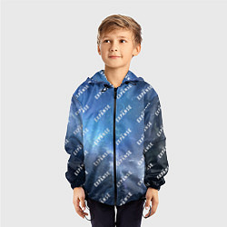Ветровка с капюшоном детская The Expanse pattern, цвет: 3D-черный — фото 2