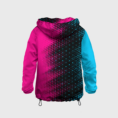 Детская ветровка Skoda - neon gradient: по-вертикали / 3D-Черный – фото 2