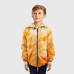 Ветровка с капюшоном детская Оранжевое настроение, цвет: 3D-черный — фото 2