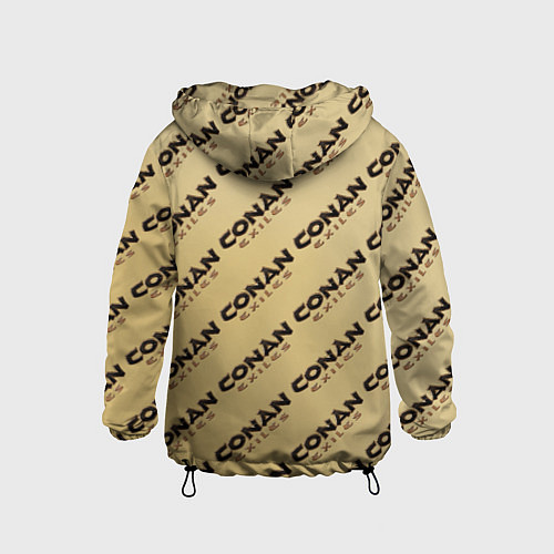 Детская ветровка Конан эксайлс узор / 3D-Черный – фото 2