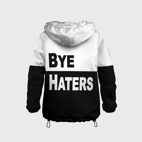 Детская ветровка Hi haters - Bye haters / 3D-Черный – фото 2