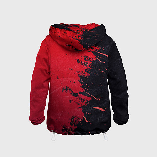Детская ветровка Черное и красное / 3D-Белый – фото 2