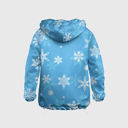 Детская ветровка Голубой снегопад / 3D-Белый – фото 2