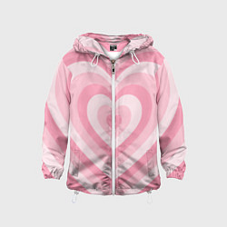 Детская ветровка Hearts pink
