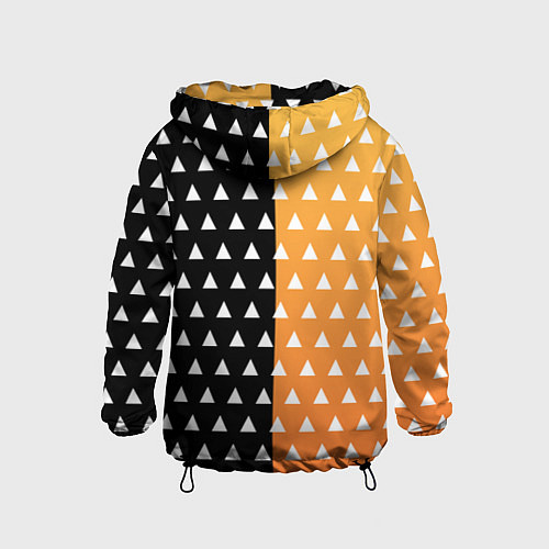 Детская ветровка Зеницу клинок рассекающий демонов кимоно / 3D-Черный – фото 2