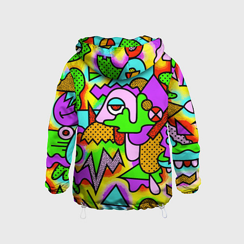 Детская ветровка Psychedelic acid / 3D-Белый – фото 2