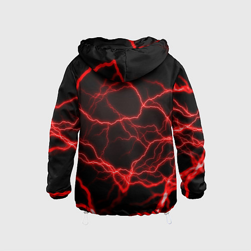 Детская ветровка Молнии гроза ночь / 3D-Белый – фото 2