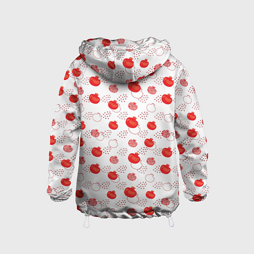 Детская ветровка Узор из сочных гранат / 3D-Белый – фото 2