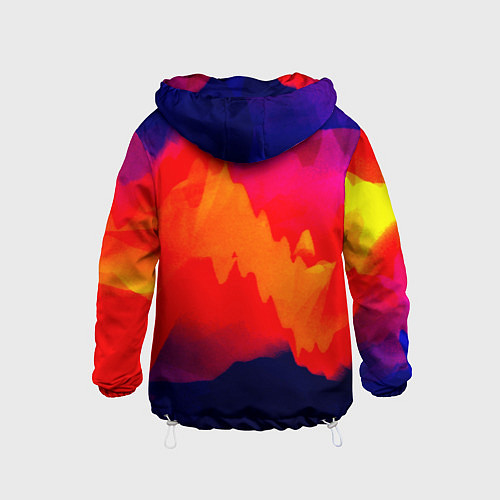 Детская ветровка Битва полигонов нейростеть / 3D-Белый – фото 2