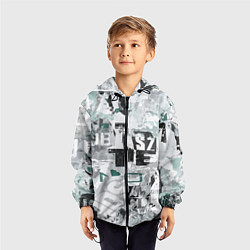 Ветровка с капюшоном детская Ice Tea Style, цвет: 3D-черный — фото 2