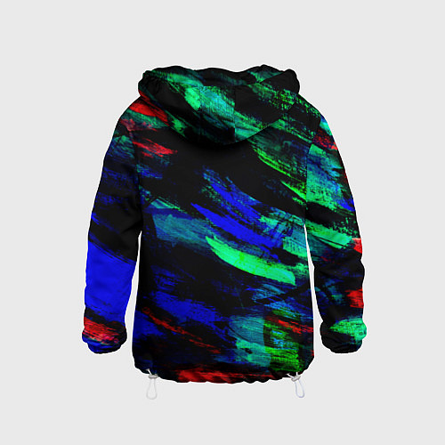 Детская ветровка Мазки кистью / 3D-Белый – фото 2