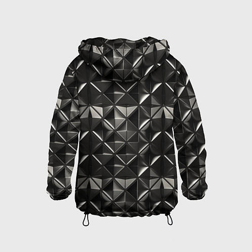 Детская ветровка Металлические плитки / 3D-Черный – фото 2