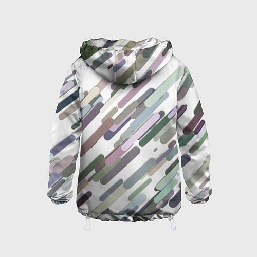 Детская ветровка Векторный дождь / 3D-Белый – фото 2