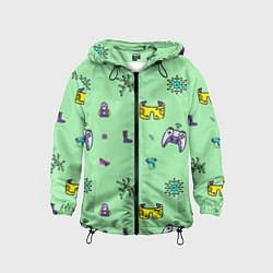 Детская ветровка Паттерн - геймер