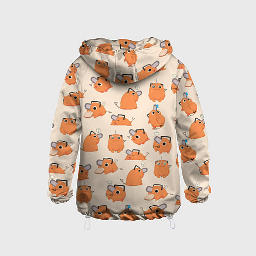 Детская ветровка Человек-бензопила - Почита и хлебушек / 3D-Белый – фото 2