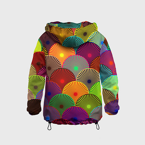 Детская ветровка Multicolored circles / 3D-Черный – фото 2