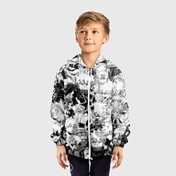 Ветровка с капюшоном детская Кацуки Бакуго - Моя геройская академия, цвет: 3D-белый — фото 2