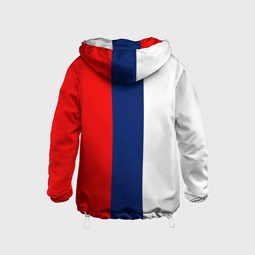 Детская ветровка Russia national team: white blue red / 3D-Белый – фото 2