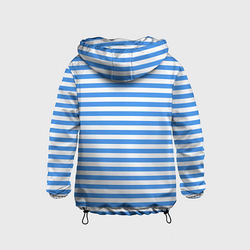 Детская ветровка Тельняшка васильковая ВДВ / 3D-Черный – фото 2