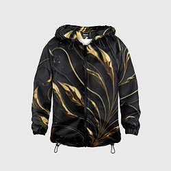 Детская ветровка Золотой орнамент на черном