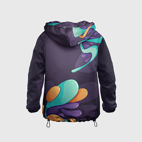 Детская ветровка Among Us graffity splash / 3D-Черный – фото 2
