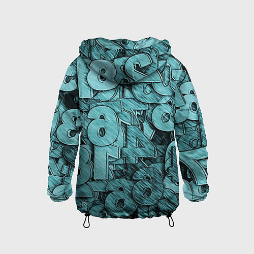 Детская ветровка Числа / 3D-Черный – фото 2