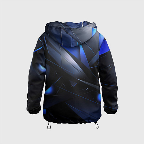 Детская ветровка Blue black background / 3D-Черный – фото 2