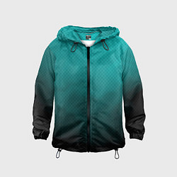 Детская ветровка Бирюзово-черный дым - Хуф и Ся