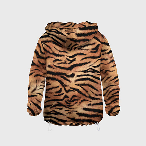 Детская ветровка Полосатая шкура тигра / 3D-Белый – фото 2