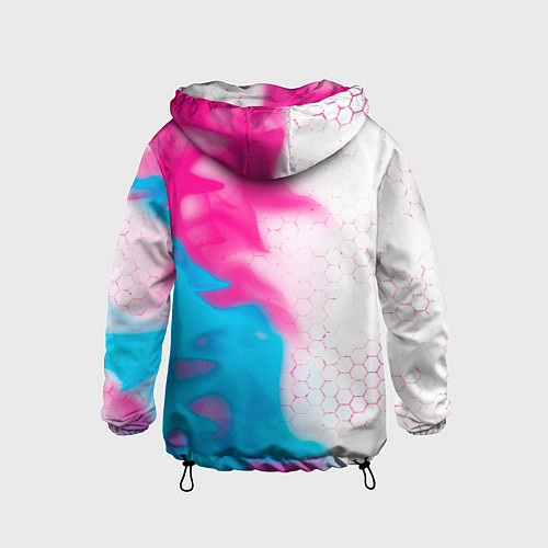 Детская ветровка FAW neon gradient style: по-вертикали / 3D-Черный – фото 2