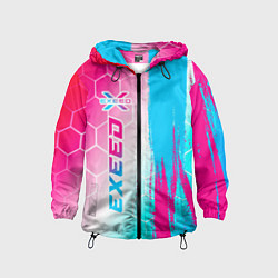 Детская ветровка Exeed neon gradient style: по-вертикали