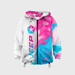 Детская ветровка Jeep neon gradient style: по-вертикали