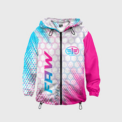 Детская ветровка FAW neon gradient style: надпись, символ