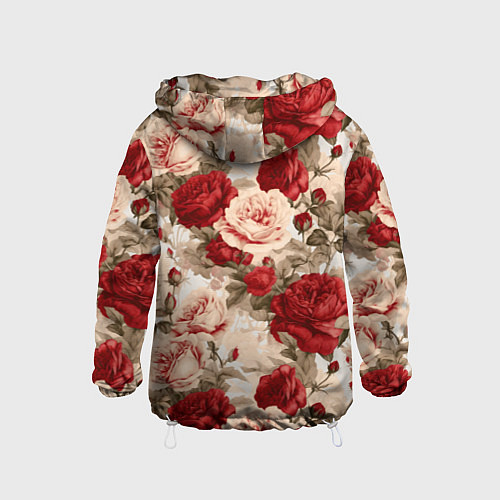 Детская ветровка Розы паттерн / 3D-Белый – фото 2