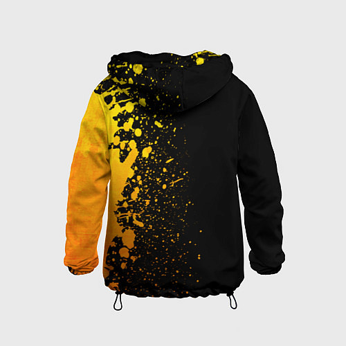 Детская ветровка Hellsing - gold gradient: по-вертикали / 3D-Черный – фото 2