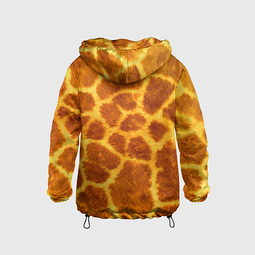 Детская ветровка Шкура жирафа - текстура / 3D-Черный – фото 2