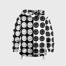 Детская ветровка Smiley black and white