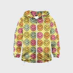 Ветровка с капюшоном детская Smiley, цвет: 3D-белый