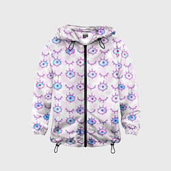 Ветровка с капюшоном детская Multiple eyes, цвет: 3D-черный