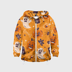 Детская ветровка Хэллоуин - тыквы и приведенья