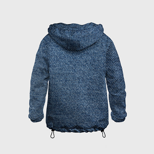 Детская ветровка Текстура джинсы / 3D-Черный – фото 2