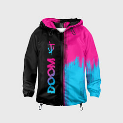 Детская ветровка Doom - neon gradient: по-вертикали