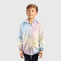 Ветровка с капюшоном детская Tie dye из сериала убийства в одном здании, цвет: 3D-белый — фото 2