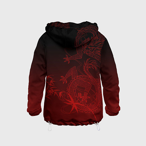 Детская ветровка Дракон в градиенте / 3D-Белый – фото 2