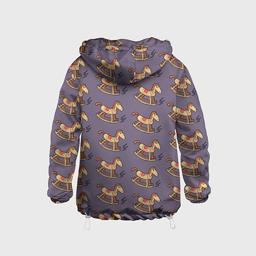 Детская ветровка Деревянные лошадки качалки / 3D-Белый – фото 2