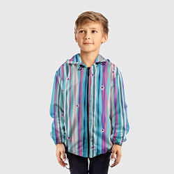 Ветровка с капюшоном детская Глазные яблоки, цвет: 3D-черный — фото 2