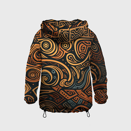 Детская ветровка Узор в викингском стиле / 3D-Черный – фото 2