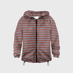 Детская ветровка Синий жёлтый красный полосы